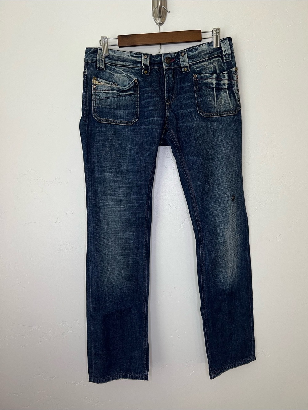 Diesel Keate Washed Denim Jeans - Blue